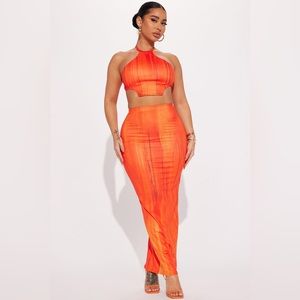 Orange 2 piece set